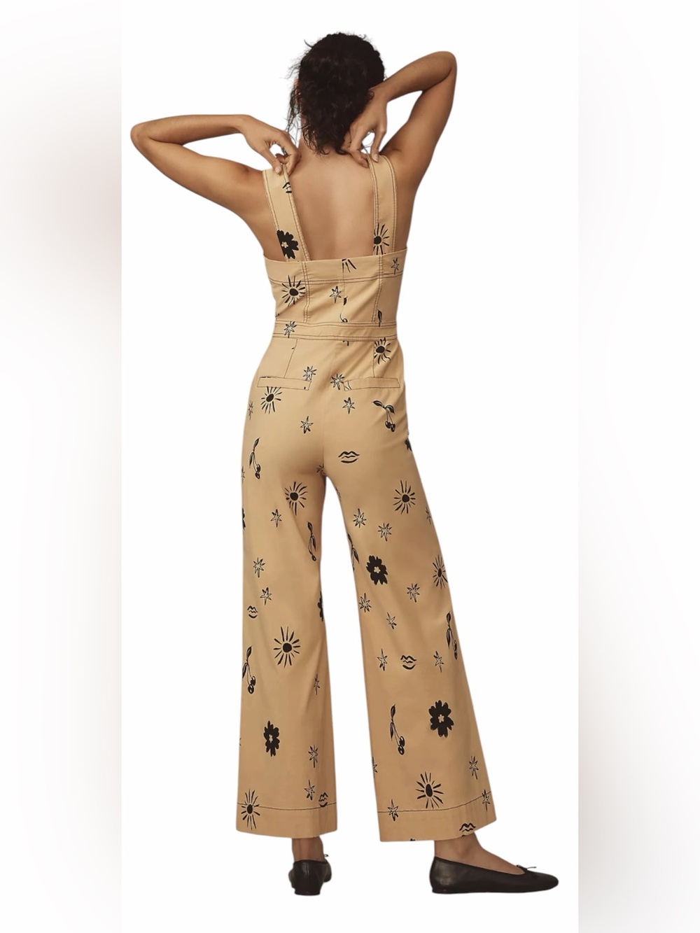 Anthropologie The Portside Button-Front Jumpsuit by Maeve Size 6 - Picture 2 of 6